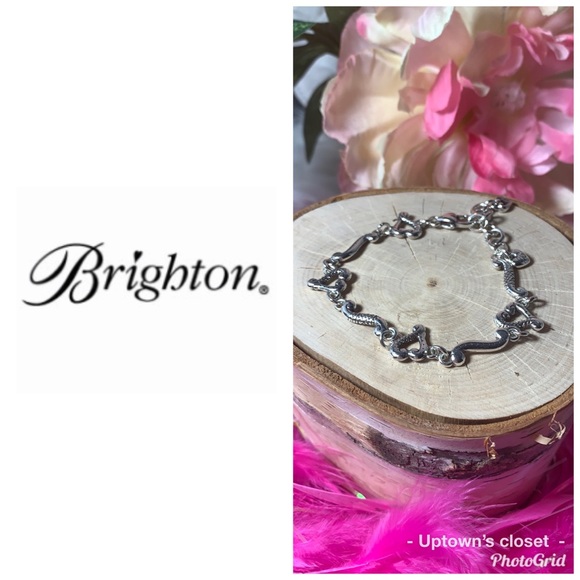 Brighton bracelet silver Tuscan etched hearts euc - Picture 2 of 5